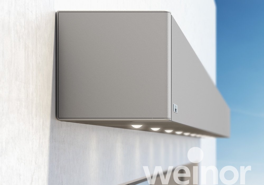 Awning weinor Kubata with integrated LED, Close up