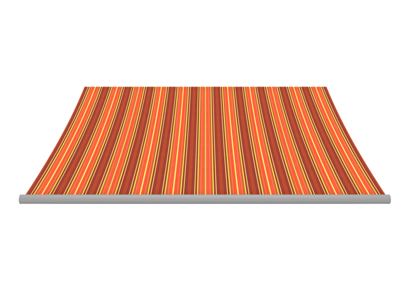 Awning fabric: cinnabar/yellow (Pattern no.: A | 4-665), Collection: hi hello!