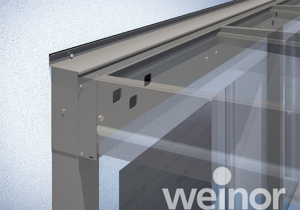 Supporting Wall Connection Frame Close up