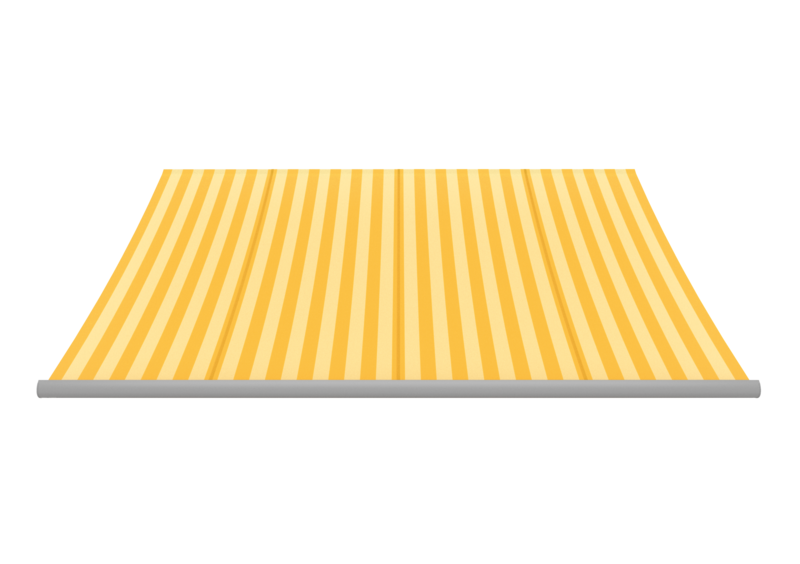 Awning fabric: banana/buttercream (Pattern no.: A | 3-833), Collection: hi hello!