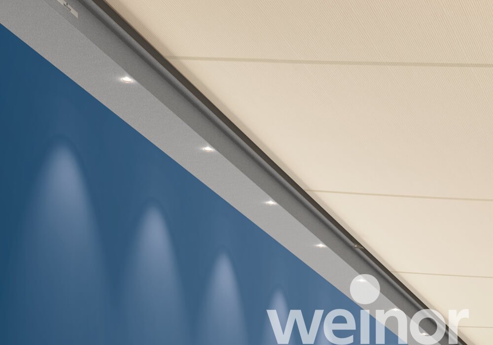 Conservatory awning weinor Sottezza With LED spotlights, Close-up