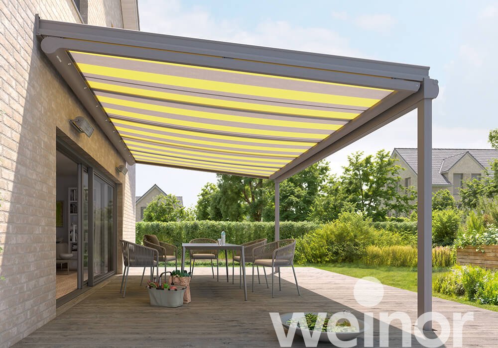 Conservatory awning weinor Sottezza With LED spotlights