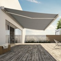 Folding arm awnings