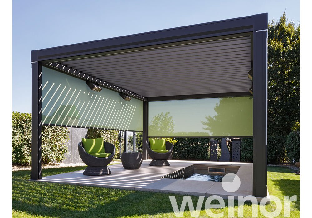 Cologne Langel: Shadow play under the weinor Artares louvred roof