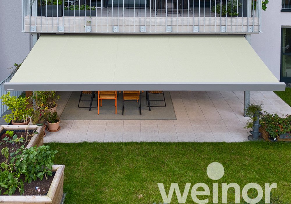 Cubic awning also for small patios  