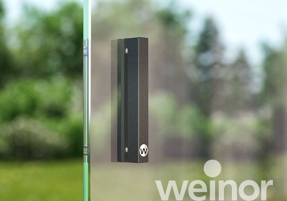 weinor w17 easy full glass sliding door Close Up
