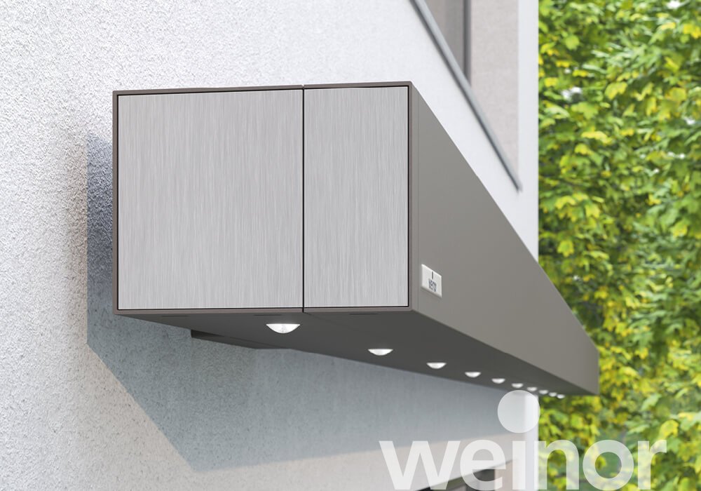 Cassette awning weinor Smaila Close-up, with LED spotlights