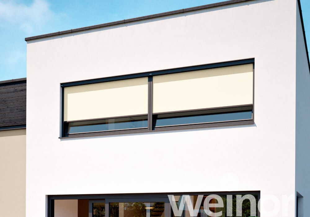 Vertical awning weinor VertiTex II On a window
