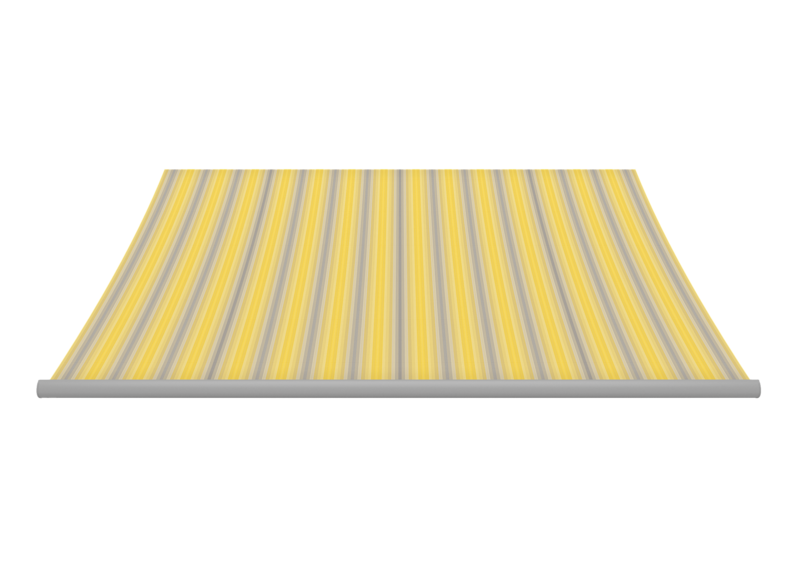 Awning fabric: lemon/silver (Pattern no.: P | 8-100), Collection: modern basics blue@ Awning fabric: lemon/silver (Pattern no.: P | 8-100), Collection: modern basics blue@