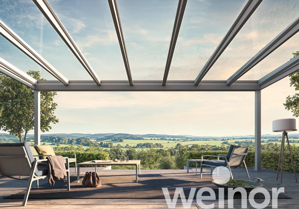 Glass patio roof weinor Terrazza Pure MAX 