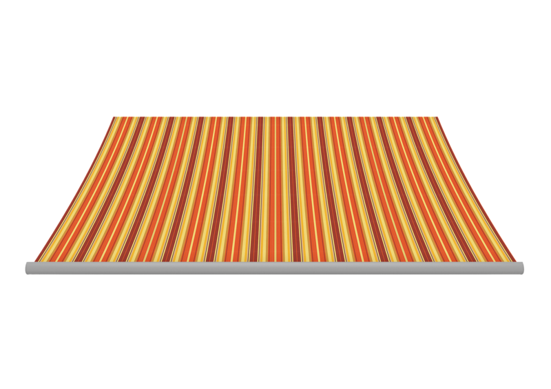 Awning fabric: buttercream/vermillion (Pattern no.: A | 4-667), Collection: hi hello!