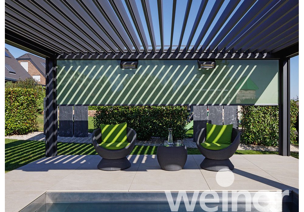 Cologne Langel: Shadow play under the weinor Artares louvred roof