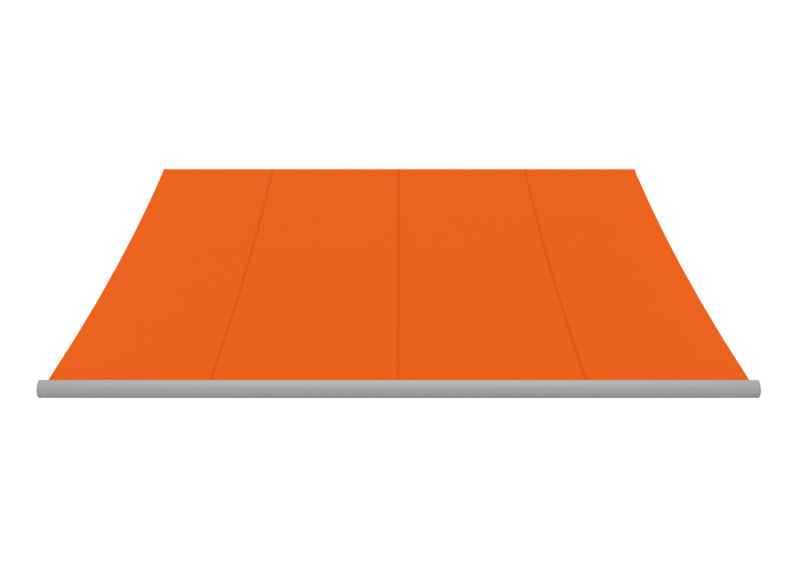Awning fabric: orange-red (Pattern no.: A | 3-837), Collection: hi hello!
