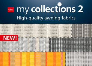 "my collections 2" – the new awning fabric collection from weinor 