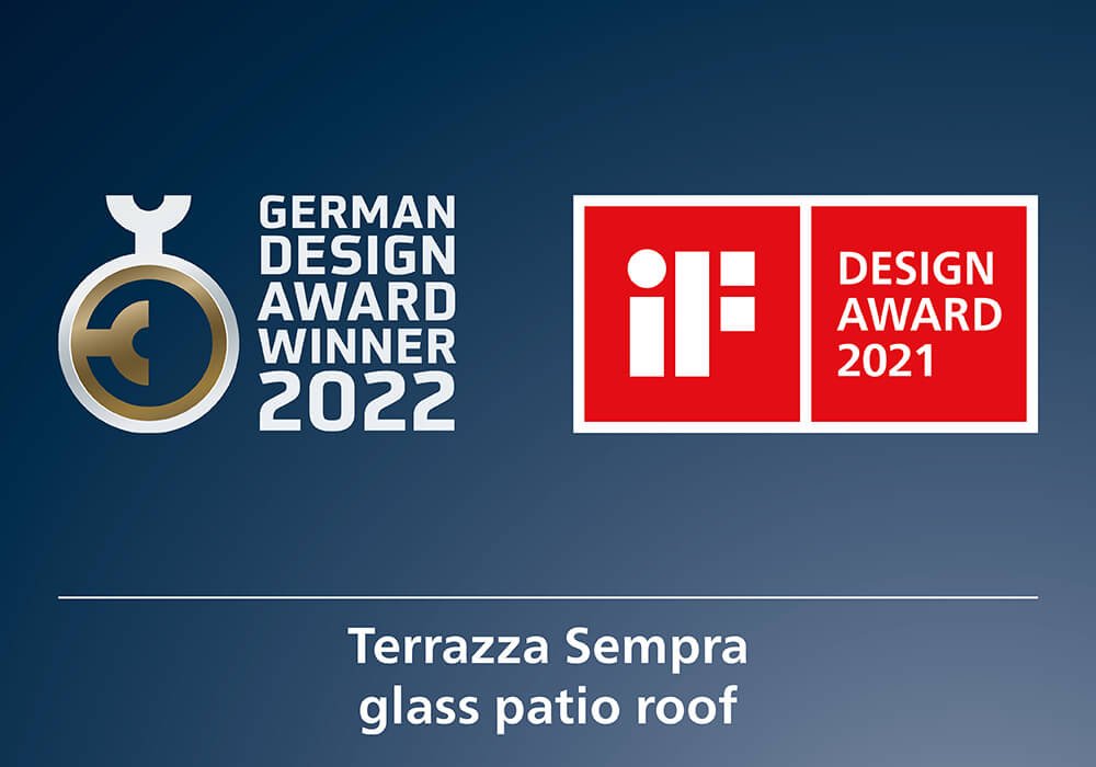 Terrazza Sempra glass patio roof