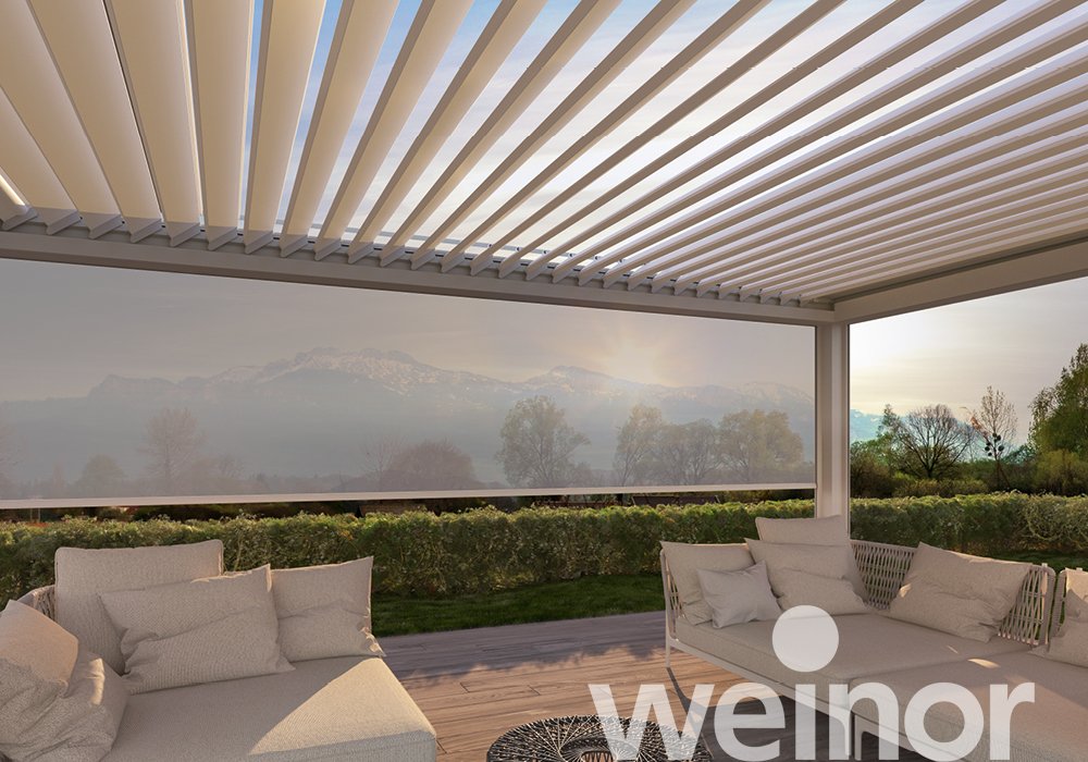 Artares - the louvred roof with vertical sun protection