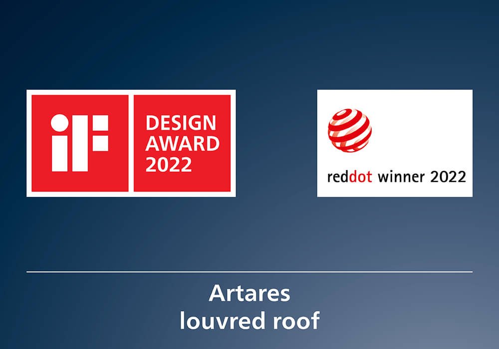 Artares louvred roof